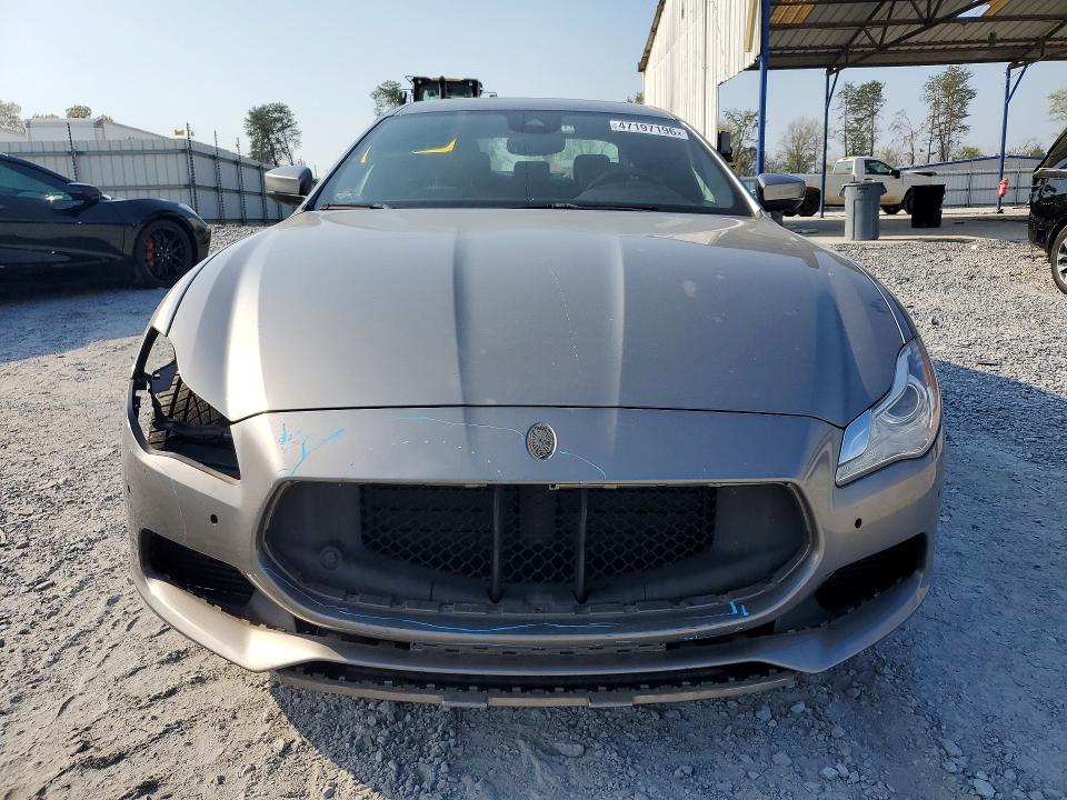 2017 Maserati Quattroporte VIN ZAM56RPL5H1197077 COPART salvage auction — FRONT END, GA, sold $4,150 on 2026-08-06 (photo 5)