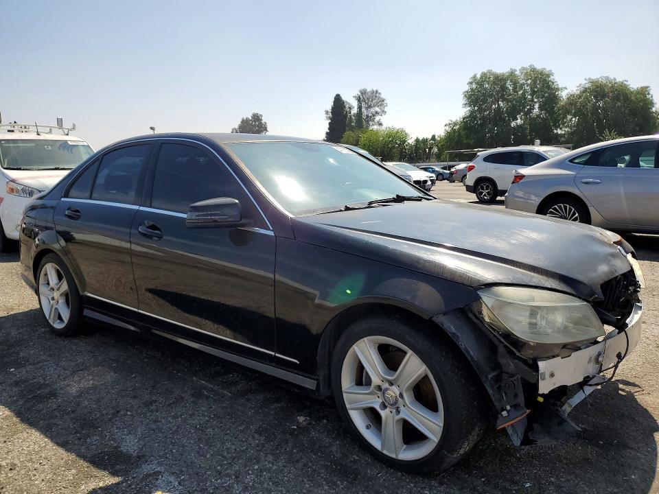 2011 Mercedes-benz C-klasse VIN WDDGF5EB1BA424133 COPART salvage auction — FRONT END, Ca - Dis/Dlr/Exp Only Clean Title, sold $400 on 2026-07-17 (photo 4)