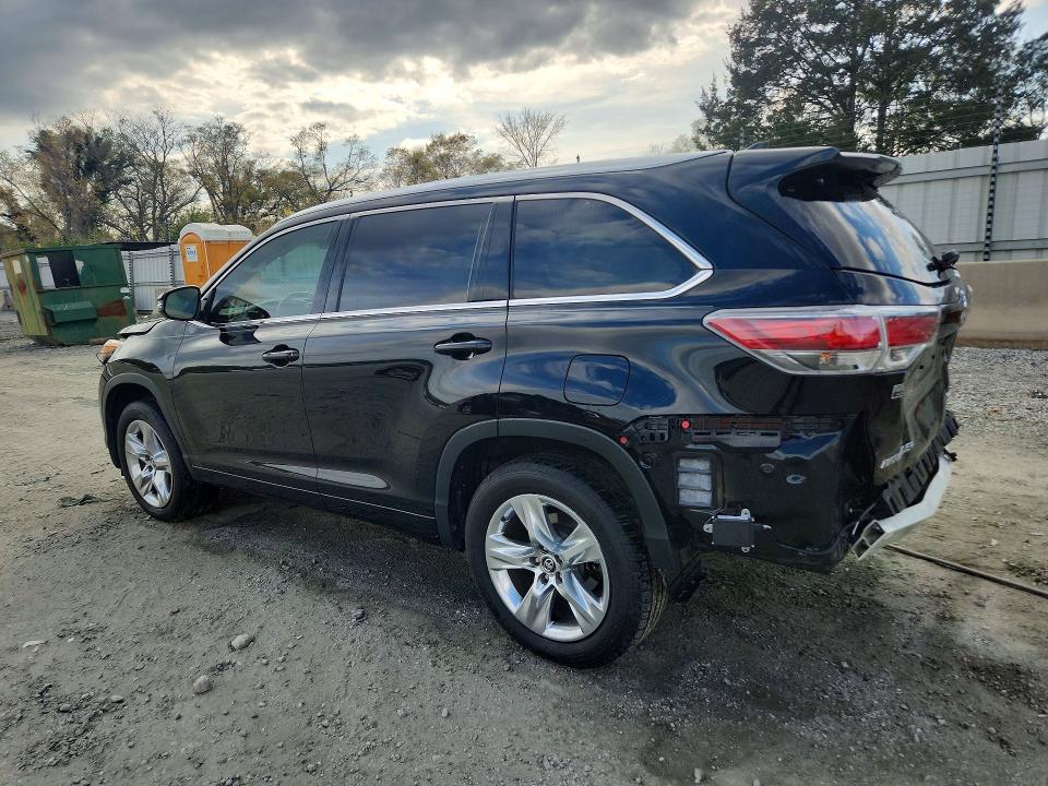 2016 Toyota Highlander VIN 5TDYKRFH2GS171127 COPART salvage auction — REAR END, Sc - Cert Of Title-Salvage, sold $7,500 on 2026-07-13 (photo 2)