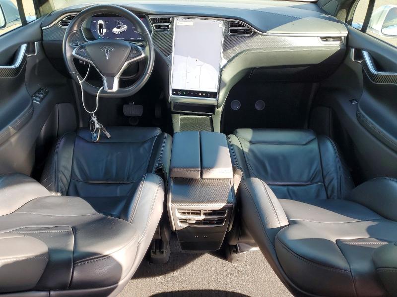 2017 Tesla Model x VIN 5YJXCAE26HF057192 COPART salvage auction — REAR END, Hi - Certificate Of Title, sold $150 on 2026-06-29 (photo 8)