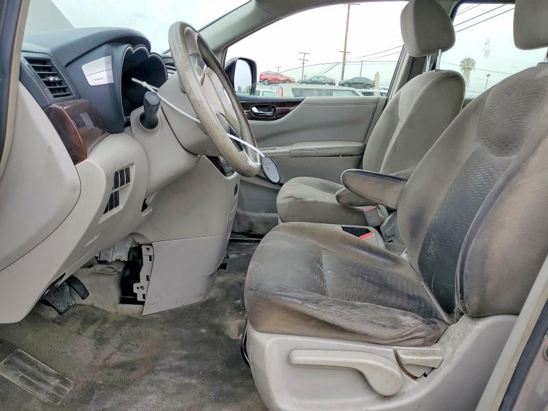 2015 Nissan Quest VIN JN8AE2KP9F9122991 COPART salvage auction — FRONT END, Ca - Salvage Certificate, sold $425 on 2026-07-02 (photo 7)