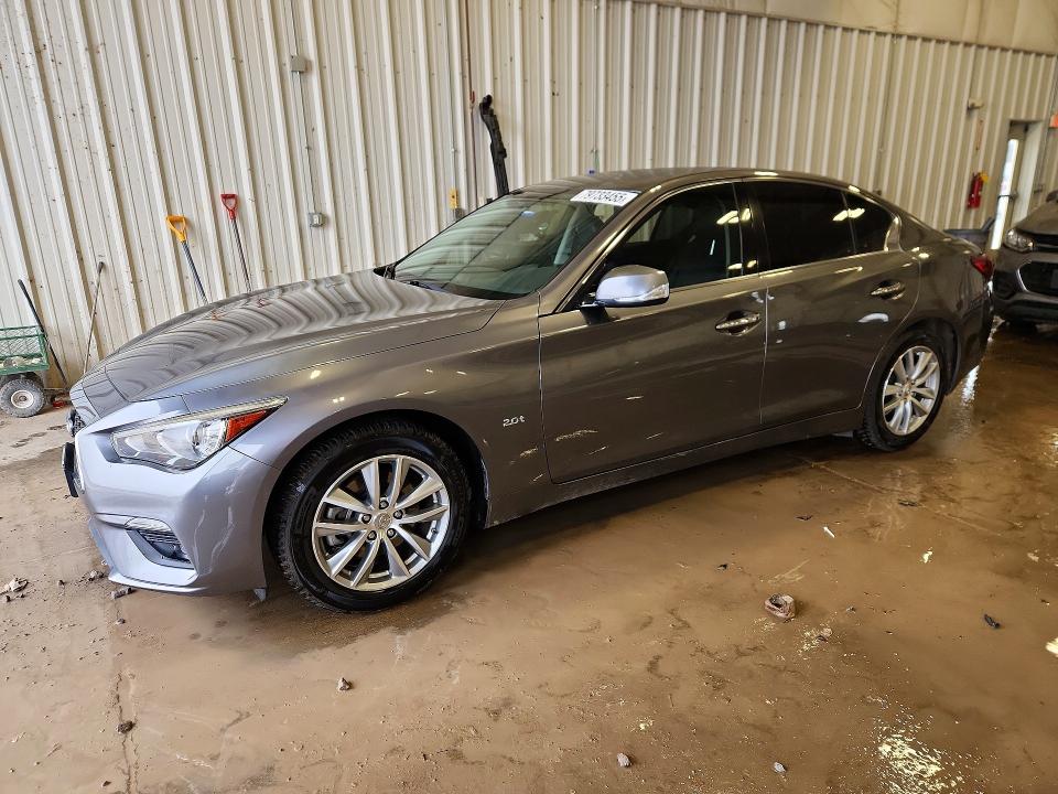 2018 Infiniti Q50 VIN JN1CV7AP8JM241188 COPART salvage auction — VANDALISM, In - Cert Of Title-Salvage Title, sold $250 on 2026-06-29 (photo 1)