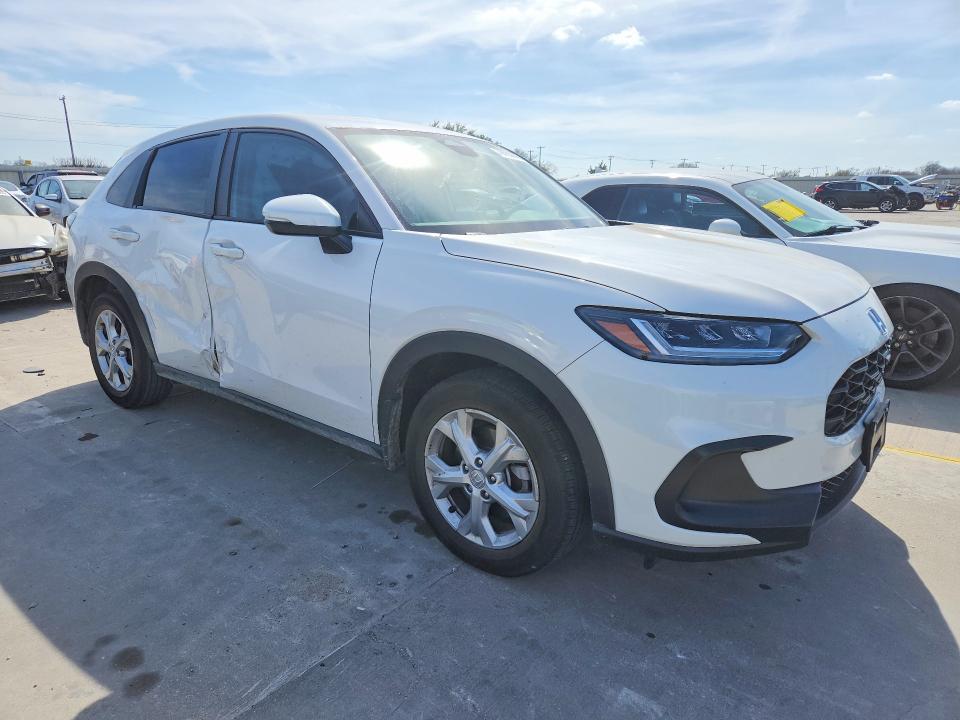 2025 Honda Hr-v VIN 3CZRZ1H34SM742350 COPART salvage auction — SIDE, Tx - Certificate Of Title, sold $6,400 on 2026-07-02 (photo 4)