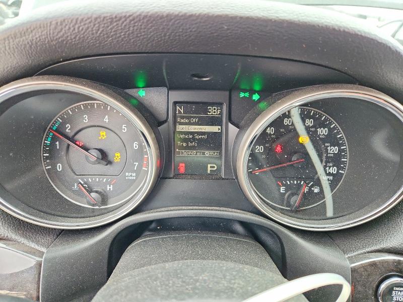 2011 Jeep Cherokee VIN 1J4RR4GG2BC739034 COPART salvage auction — FRONT END, Mi - Certificate Of Title, sold $625 on 2026-07-09 (photo 9)