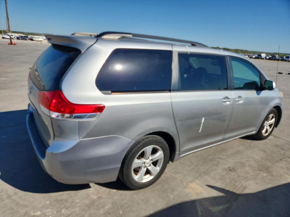 2012 Toyota Sienna VIN 5TDKK3DC8CS264254 COPART salvage auction — SIDE, Tx - Certificate Of Title, sold $1,450 on 2026-07-30 (photo 3)
