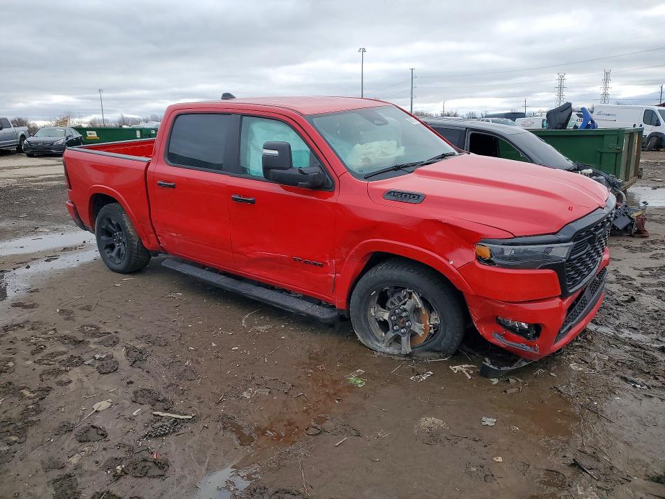 2025 Ram 1500 VIN 1C6SRFFPXSN760620 COPART salvage auction — FRONT END, MI - CERT OF TITLE-SALVAGE VEHICLE, sold $17,200 on 2026-07-02 (photo 4)
