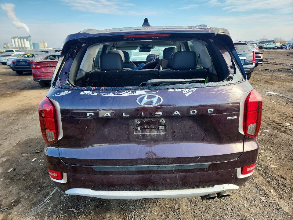2021 Hyundai Palisade VIN KM8R5DHEXMU208140 COPART salvage auction — HAIL, Il - Salvage Certificate, sold $8,300 on 2026-07-13 (photo 6)