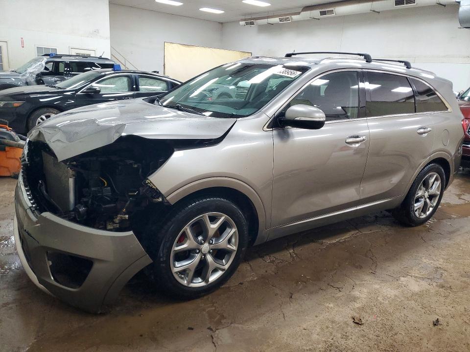 2017 Kia Sorento VIN 5XYPK4A53HG317531 COPART salvage auction — FRONT END, Mi - Certificate Of Title, sold $1,950 on 2026-07-22 (photo 1)