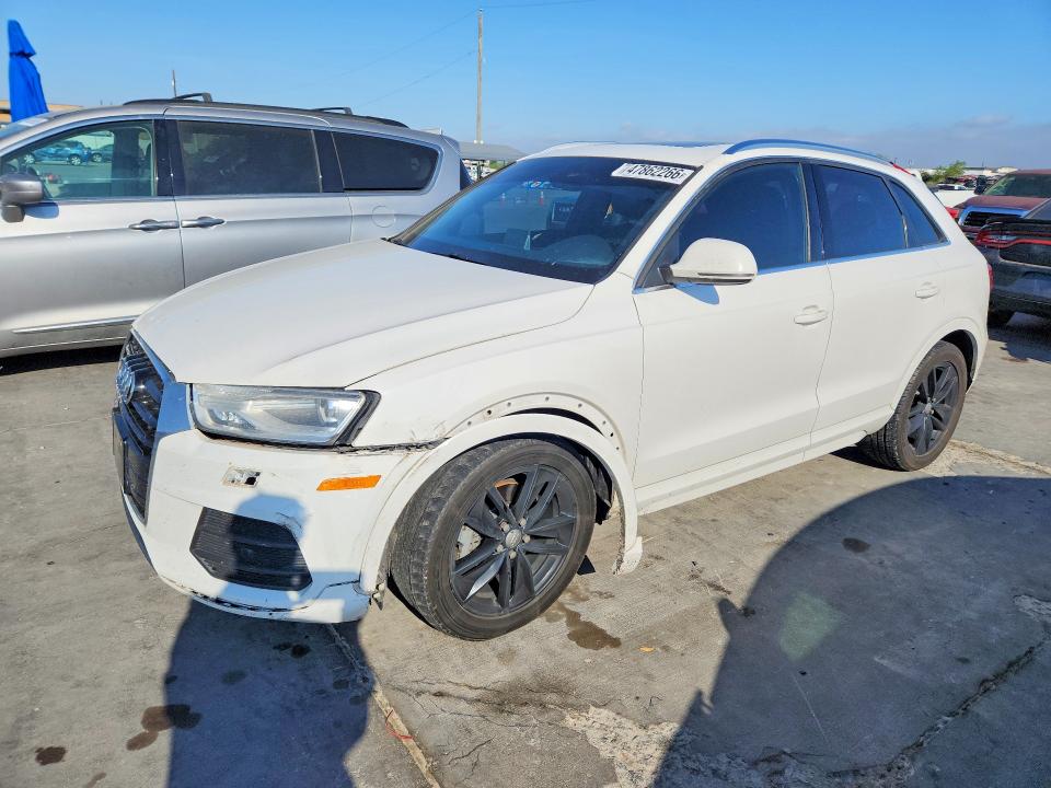 2016 Audi Q3 VIN WA1BFCFS7GR008601 COPART salvage auction — FRONT END, Tx - Salvage Vehicle Title, sold $2,800 on 2026-07-06 (photo 1)