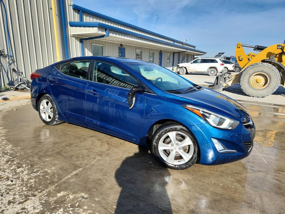 2016 Hyundai Elantra VIN KMHDH4AE7GU634108 COPART salvage auction — FRONT END, Il - Salvage Certificate, sold $2,600 on 2026-07-15 (photo 4)