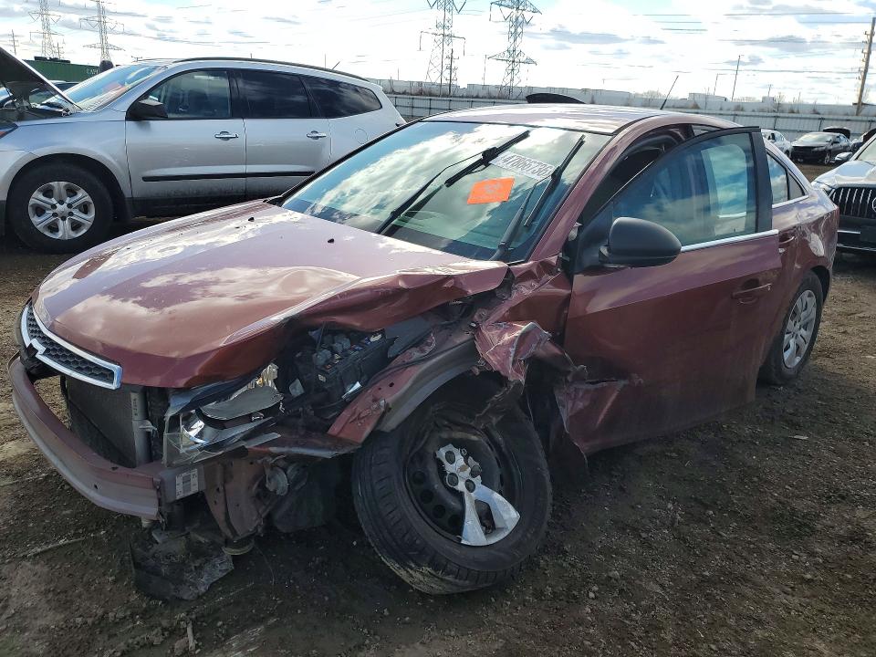 2012 Chevrolet Cruze VIN 1G1PD5SH4C7285891 COPART salvage auction — FRONT END, IL - SALVAGE CERTIFICATE, sold $325 on 2026-07-02 (photo 1)