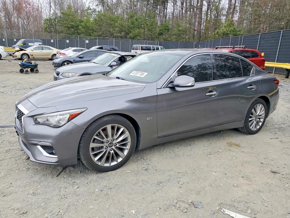 2018 Infiniti Q50 VIN JN1EV7AR0JM430265 COPART salvage auction — MECHANICAL, Id - Salvage Certificate Of Title, sold $2,300 on 2026-07-14 (photo 1)