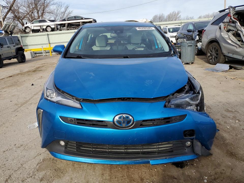 2022 Toyota Prius VIN JTDL9MFUXN3034893 COPART salvage auction — FRONT END, ID - SALVAGE CERTIFICATE OF TITLE, sold $3,800 on 2026-07-20 (photo 5)