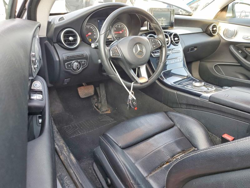2017 Mercedes-benz C-klasse VIN WDDWJ4KB2HF333053 COPART salvage auction — FRONT END, Md - Cert Of Salvage > 75% Damage, sold $250 on 2026-08-17 (photo 8)
