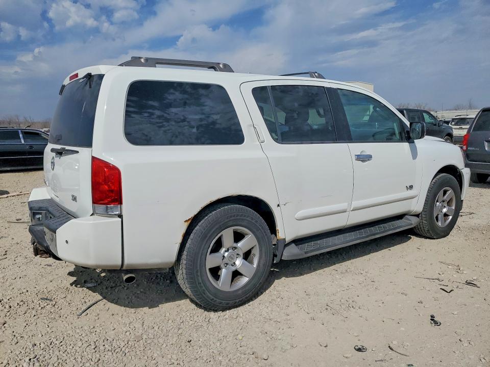 2007 Nissan Armada VIN 5N1BA08C27N702933 COPART salvage auction — FRONT END, Ks - Cert Of Title-Salvage, sold $675 on 2026-07-02 (photo 3)