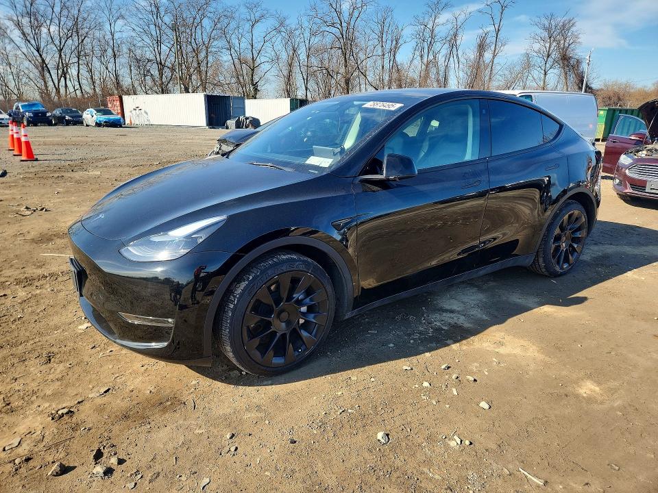 2023 Tesla Model y VIN 7SAYGDEE3PF607258 COPART salvage auction — REAR END, Id - Salvage Certificate Of Title, sold $12,600 on 2026-07-09 (photo 1)