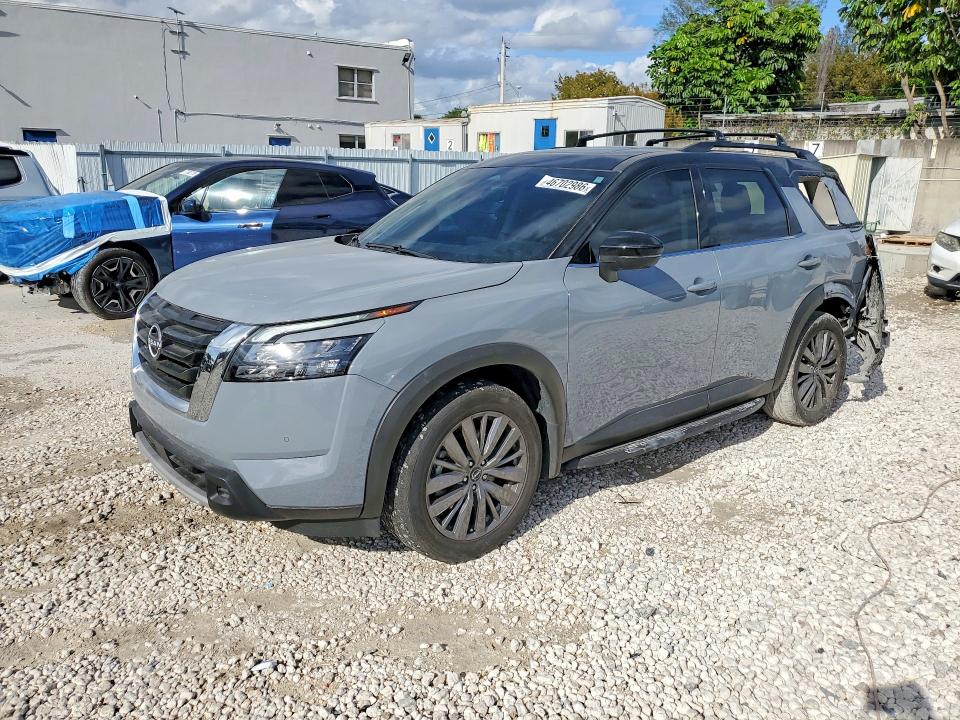 2025 Nissan Pathfinder VIN 5N1DR3CB5SC203923 COPART salvage auction — REAR END, Salvage Title, sold $9,000 on 2026-07-28 (photo 1)