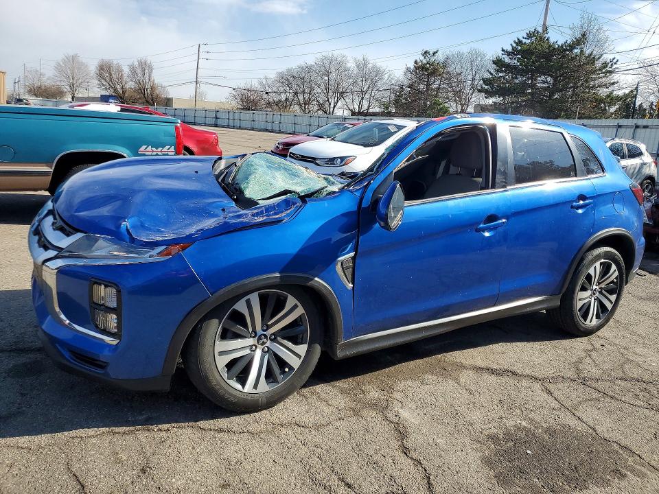 2021 Mitsubishi Outlander sport VIN JA4ARUAU9MU005516 COPART salvage auction — ALL OVER, IN - CERT OF TITLE-SALVAGE TITLE, sold $80 on 2026-07-24 (photo 1)