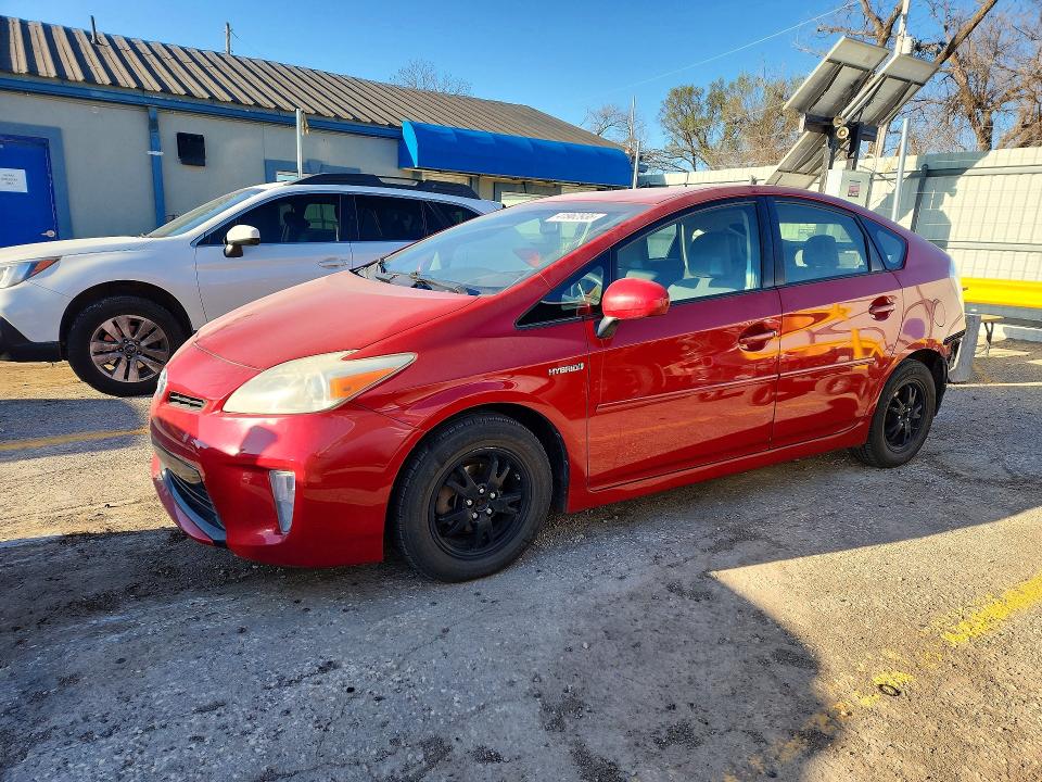 2012 Toyota Prius VIN JTDKN3DU5C5499622 COPART salvage auction — REAR END, Ks - Cert Of Title-Salvage, sold $625 on 2026-07-08 (photo 1)