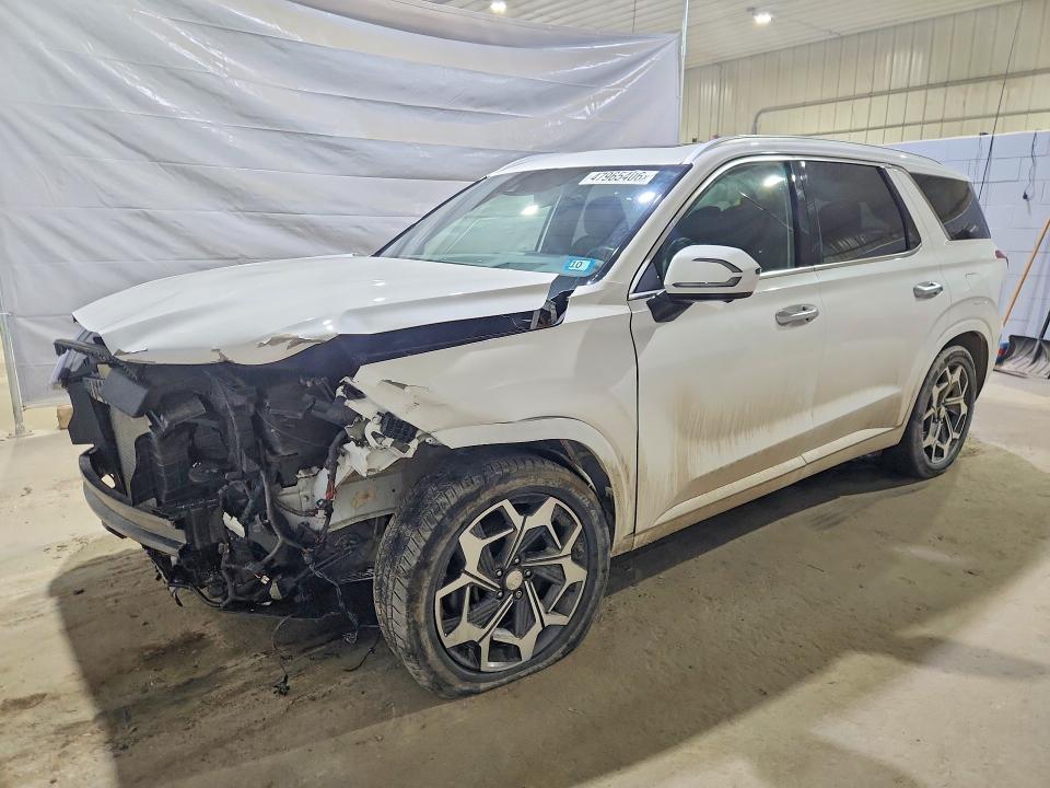 2022 Hyundai Palisade VIN KM8R7DHE1NU435275 COPART salvage auction — FRONT END, Nh - Cert Of Title-Salvage, sold $500 on 2026-07-21 (photo 1)