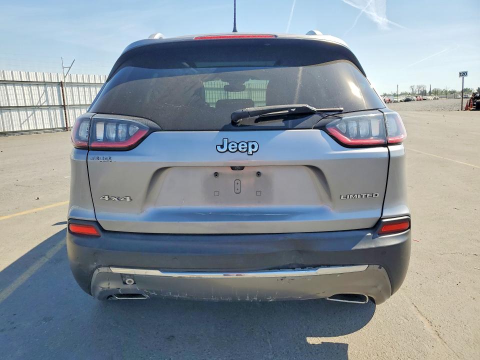 2021 Jeep Cherokee VIN 1C4PJMDX8MD181132 COPART salvage auction — REAR END, Ca - Salvage Certificate, sold $4,050 on 2026-07-09 (photo 6)