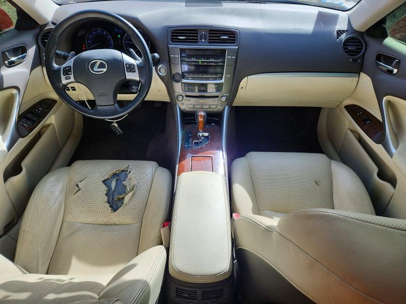 2012 Lexus Is VIN JTHCF5C20C5052837 COPART salvage auction — FRONT END, Il - Salvage Certificate, sold $1,150 on 2026-07-02 (photo 8)