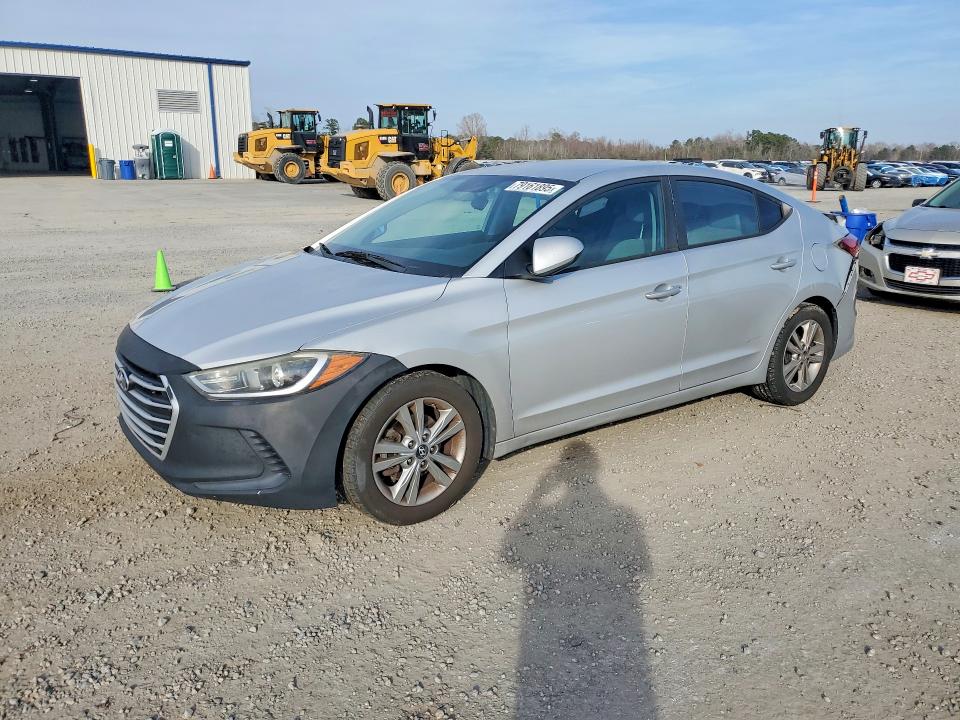 2017 Hyundai Elantra VIN KMHD84LF3HU203532 COPART salvage auction — REAR END, Nc - Salvage Certificate Of Title, sold $975 on 2026-07-20 (photo 1)