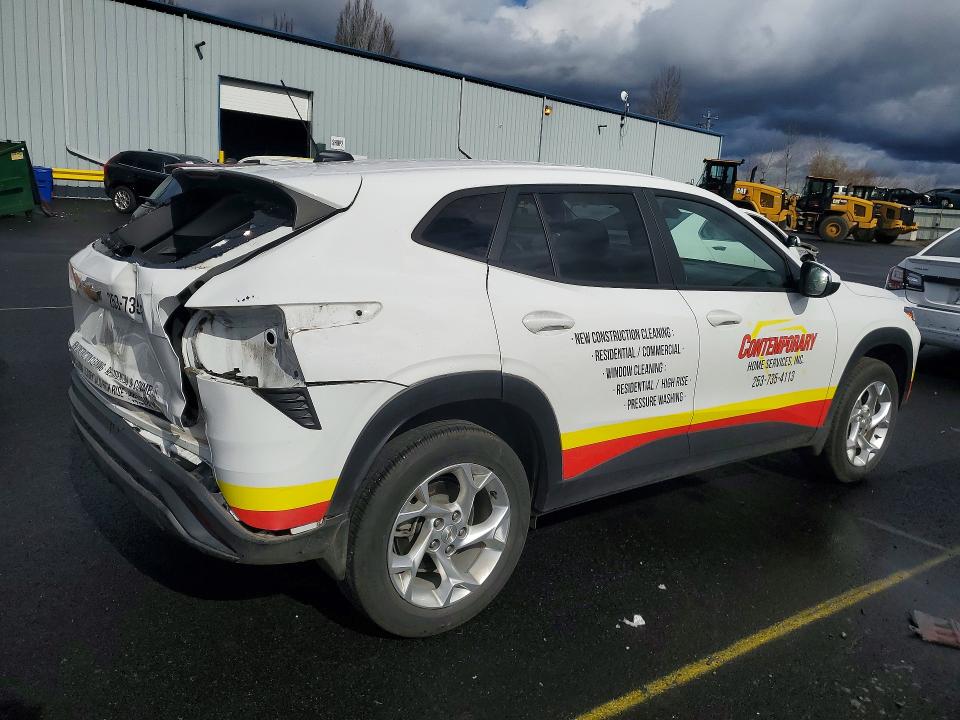 2024 Chevrolet Trax VIN KL77LFE24RC217580 COPART salvage auction — REAR END, Or - Salvage Title Certificate, sold $4,400 on 2026-07-13 (photo 3)
