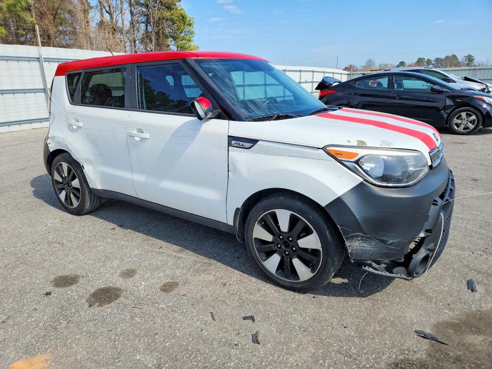 2017 Kia Soul VIN KNDJP3A5XH7446218 COPART salvage auction — VANDALISM, Nc - Salvage Certificate Of Title, sold $625 on 2026-07-14 (photo 4)