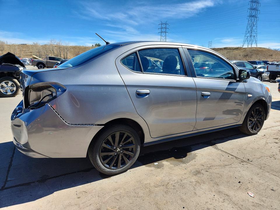 2020 Mitsubishi Mirage VIN ML32F4FJ0LHF06826 COPART salvage auction — REAR END, Co - Public - Salvage Title, sold $850 on 2026-07-29 (photo 3)