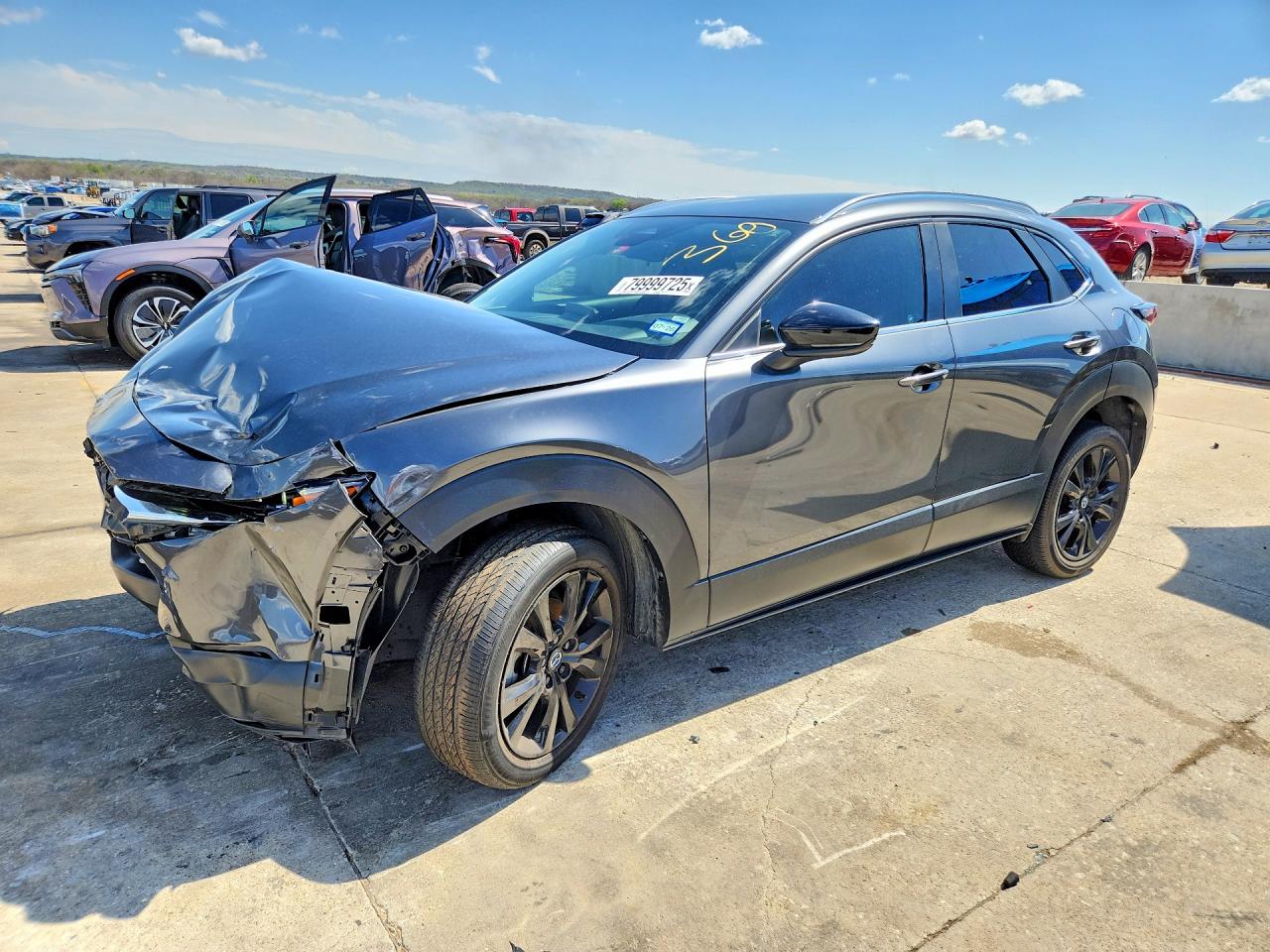 2024 Mazda CX-30 VIN 3MVDMBBM6RM655533 COPART salvage auction — Front End, TX - SALVAGE VEHICLE TITLE, sold $4,150 on 2026-07-09 (photo 1)
