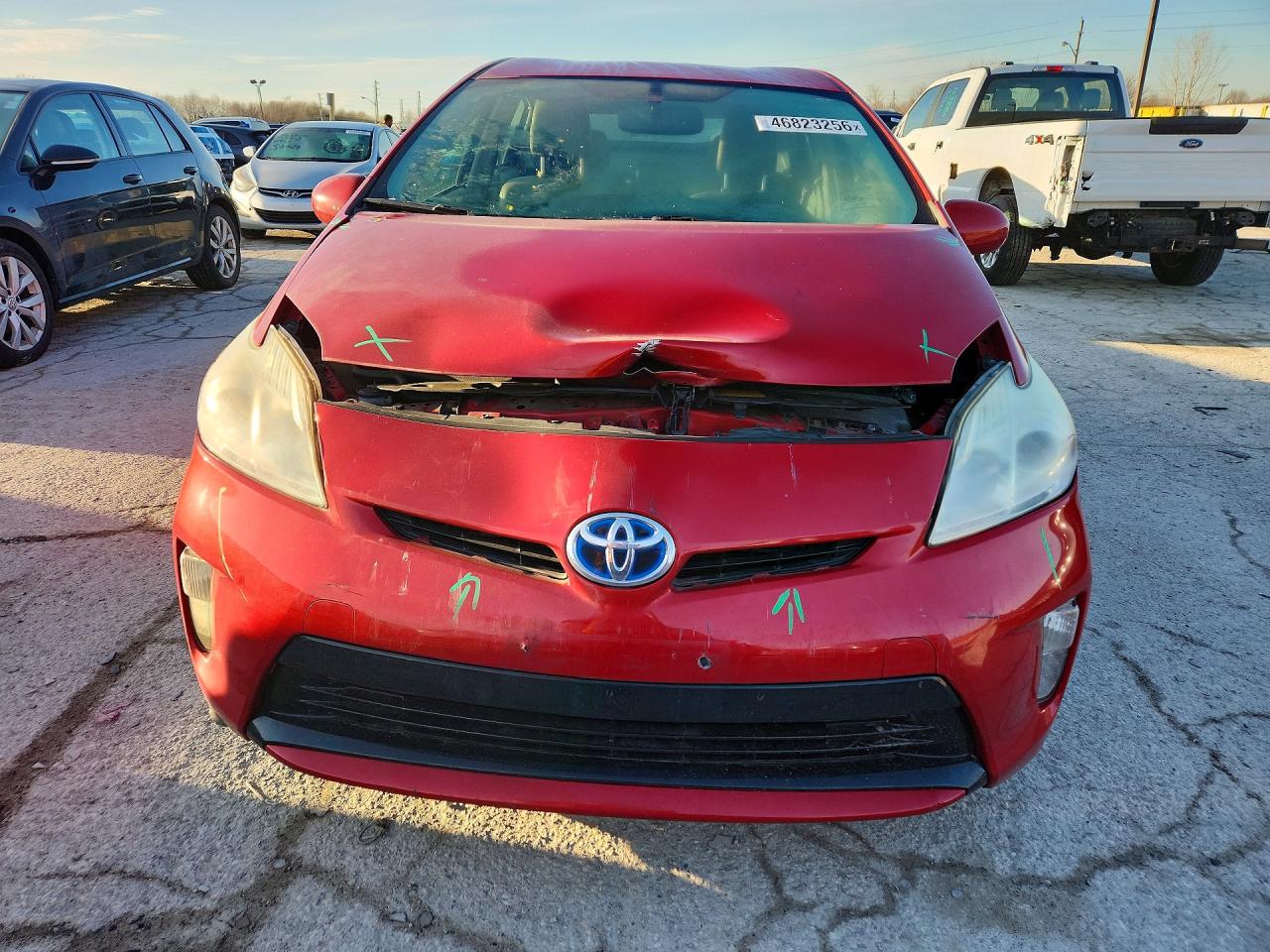 2012 Toyota Prius VIN JTDKN3DU3C0334634 COPART salvage auction — Front End, IN - CERTIFICATE OF TITLE, sold $2,600 on 2026-05-01 (photo 5)