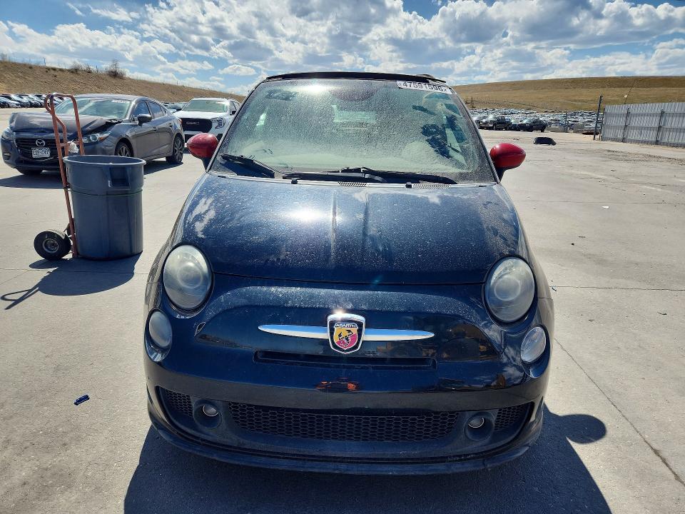 2015 Fiat 500 VIN 3C3CFFJH3FT550621 COPART salvage auction — ROOF, Salvage Title, sold $975 on 2026-08-12 (photo 5)