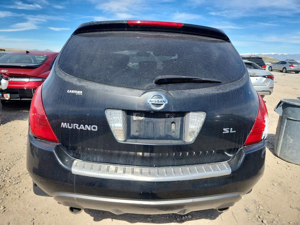 2007 Nissan Murano VIN JN8AZ08T17W507686 COPART salvage auction — FRONT END, UT - SALVAGE CERTIFICATE, sold $150 on 2026-07-10 (photo 6)
