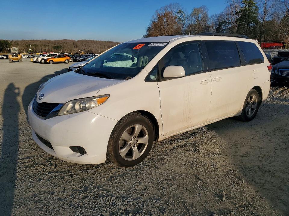 2013 Toyota VIN 5TDKK3DC6DS353676 COPART salvage auction — REAR END, Nc - Salvage Certificate Of Title, sold $550 on 2026-07-02 (photo 1)