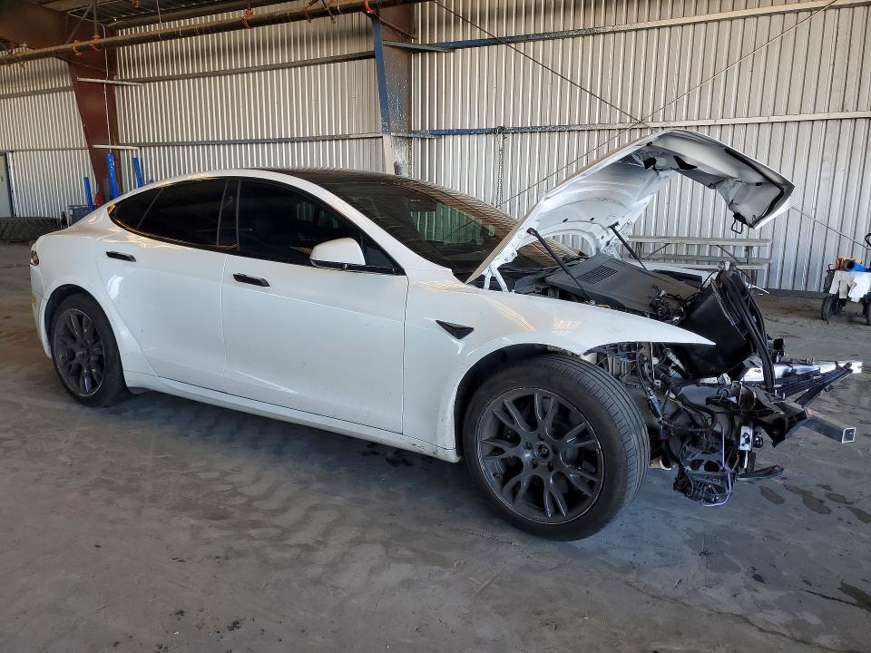 2022 Tesla Model s VIN 5YJSA1E67NF468812 COPART salvage auction — FRONT END, Ca - Salvage Certificate, sold $12,300 on 2026-07-02 (photo 4)