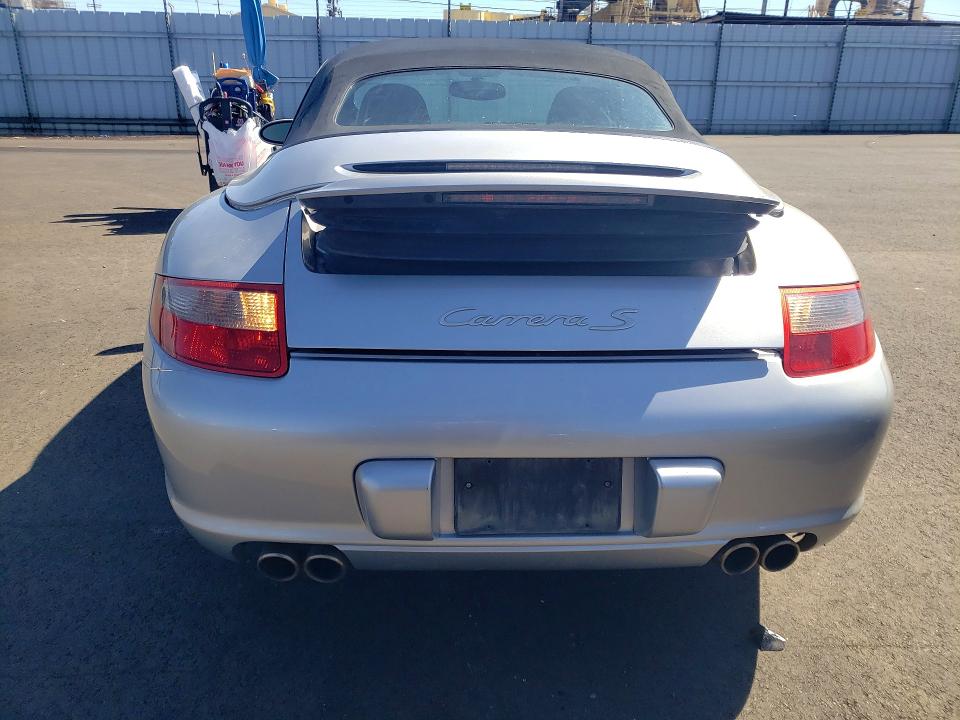 2006 Porsche 911 VIN WP0CB29966S766915 COPART salvage auction — WATER/FLOOD, Ca - Salvage Certificate, sold $17,800 on 2026-07-22 (photo 6)