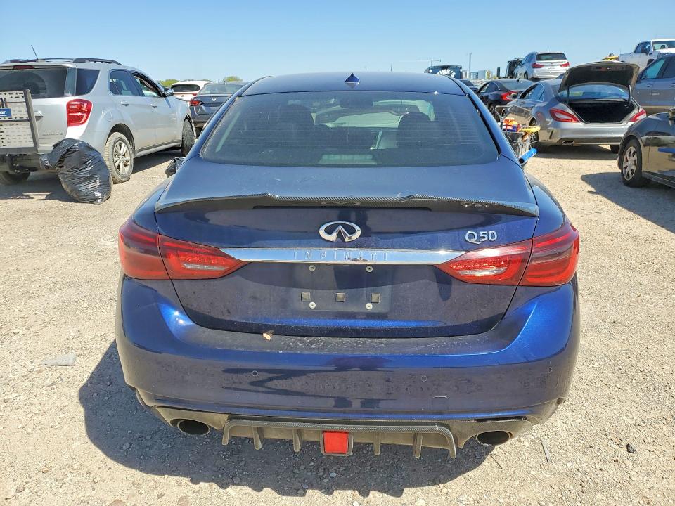 2021 Infiniti Q50 VIN JN1EV7BP3MM701823 COPART salvage auction — SIDE, Tx - Certificate Of Title, sold $1,850 on 2026-07-23 (photo 6)