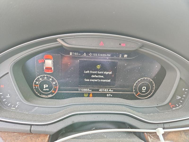 2018 Audi VIN WA1BNAFY4J2114158 COPART salvage auction — FRONT END, Il - Salvage Certificate, sold $5,200 on 2026-07-28 (photo 9)