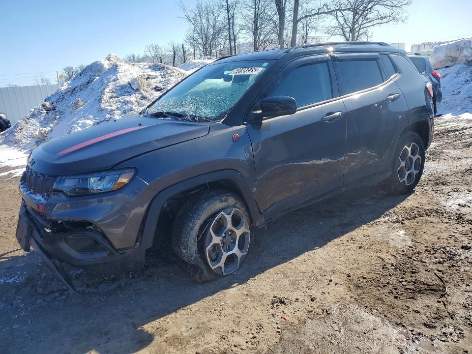 2022 Jeep Compass VIN 3C4NJDDB0NT192259 COPART salvage auction — FRONT END, Salvage Title, sold $4,550 on 2026-08-03 (photo 1)