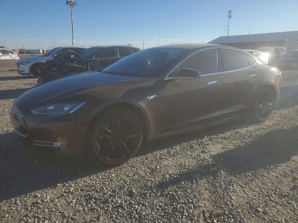 2014 Tesla Model s VIN 5YJSA1S12EFP48677 COPART salvage auction — REAR END, Co - Salvage Title, sold $2,050 on 2026-07-07 (photo 1)