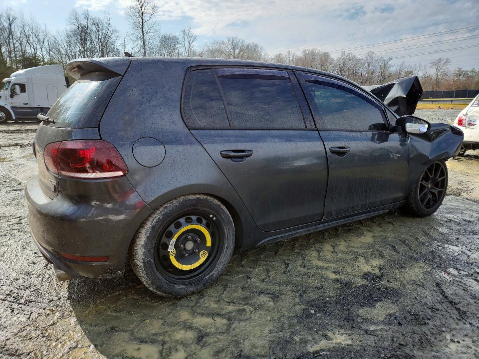 2013 Volkswagen Gti VIN WVWHD7AJ0DW024518 COPART salvage auction — FRONT END, Md - Cert Of Salvage > 75% Damage, sold $350 on 2026-07-24 (photo 3)