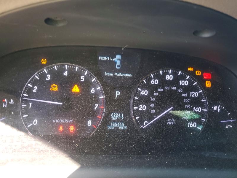 2011 Lexus Ls VIN JTHBL5EF4B5102271 COPART salvage auction — FRONT END, Id - Salvage Certificate Of Title, sold $250 on 2026-07-21 (photo 9)