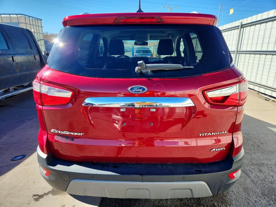 2020 Ford Ecosport VIN MAJ6S3KL8LC389749 COPART salvage auction — FRONT END, Co - Public - Salvage Title, sold $1,050 on 2026-07-08 (photo 6)