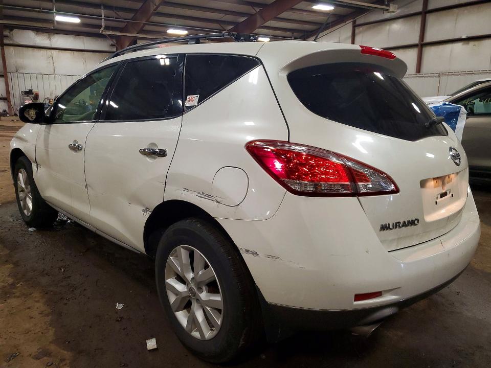 2013 Nissan Murano VIN JN8AZ1MW3DW303845 COPART salvage auction — SIDE, Oh - Cert Of Title-Salvage, sold $325 on 2026-07-17 (photo 2)