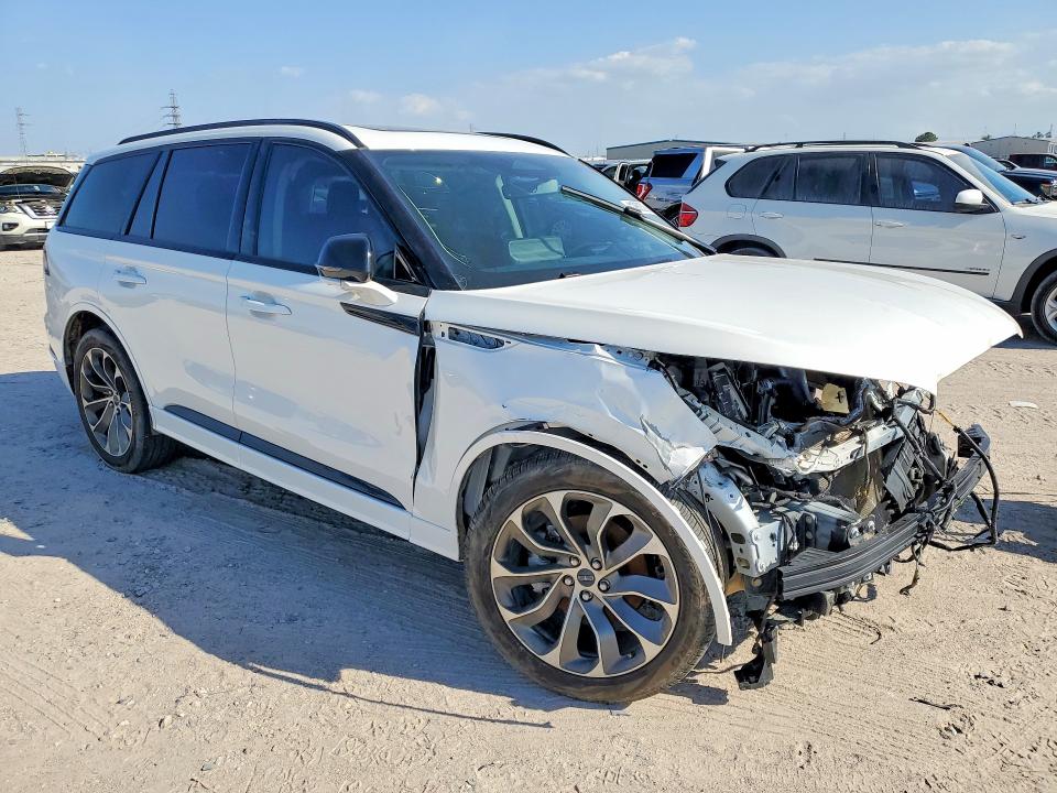 2025 Lincoln Aviator VIN 5LM5J6WC5SGL23437 COPART salvage auction — FRONT END, Tx - Salvage Vehicle Title, sold $12,400 on 2026-07-07 (photo 4)