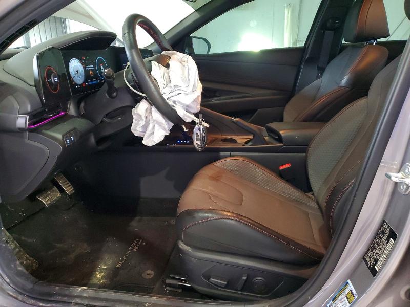 2025 Hyundai Elantra VIN KMHLR4DFXSU935042 COPART salvage auction — FRONT END, Ky - Cert Of Title-Salvage, sold $7,600 on 2026-07-13 (photo 7)