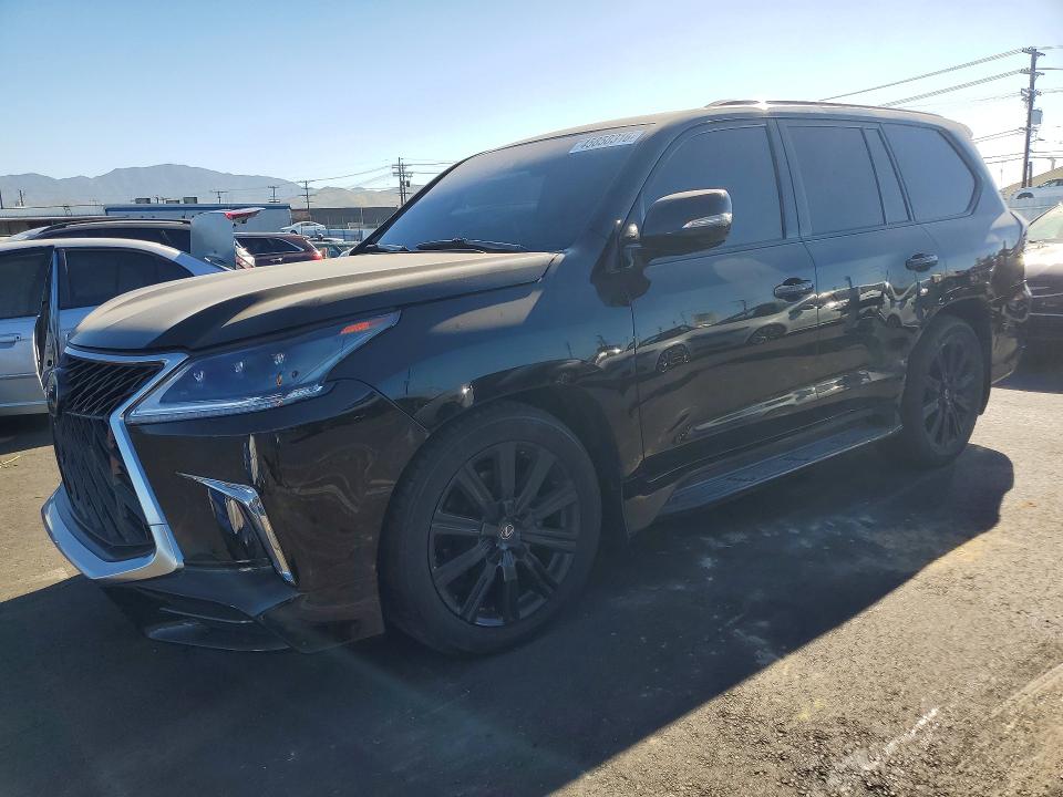 2021 Lexus Lx VIN JTJDY7AX4M4333098 COPART salvage auction — FRONT END, Ca - Salvage Certificate, sold $53,000 on 2026-07-08 (photo 1)