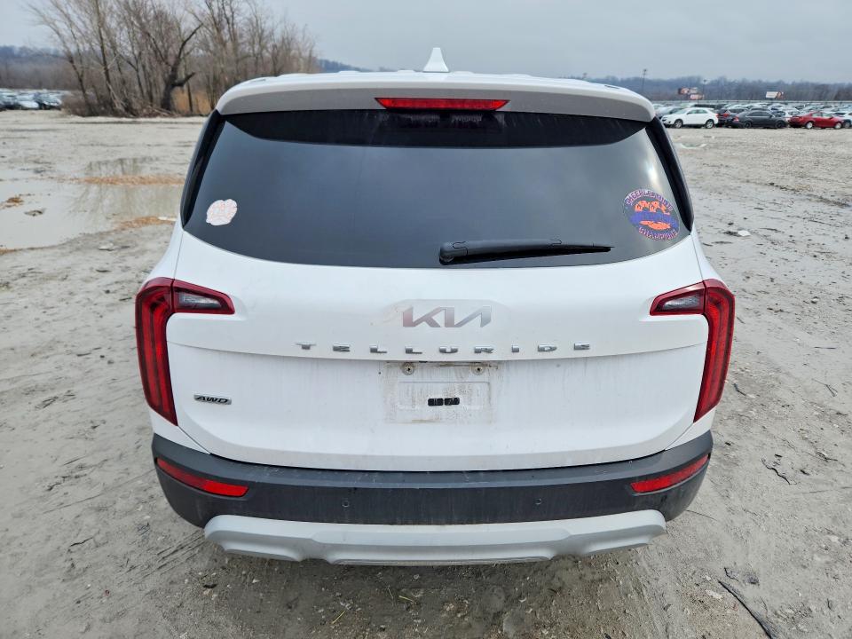 2022 Kia Telluride VIN 5XYP2DHC4NG208303 COPART salvage auction — FRONT END, Il - Salvage Certificate, sold $5,400 on 2026-07-15 (photo 6)