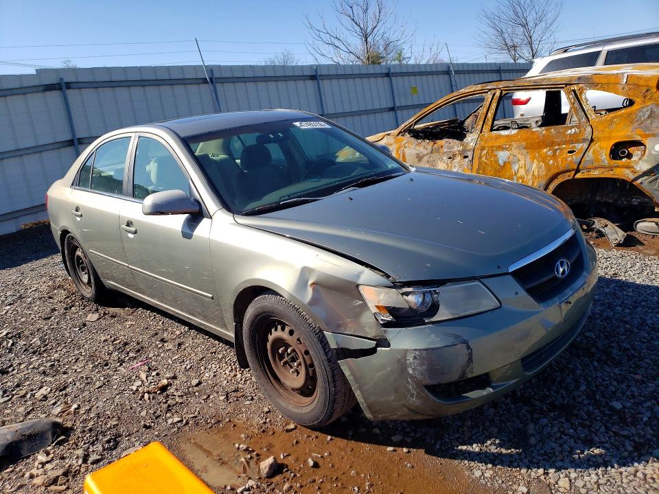 2008 Hyundai Sonata VIN 5NPET46F38H334005 COPART salvage auction — FRONT END, Pa - Cert Of Title, sold $350 on 2026-07-24 (photo 4)